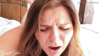 Her first painful big cock rough anal - Painal - Cum on her asshole