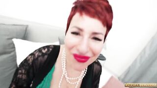 Liza Pinelli Interracial Big Tits Cougar horny MILF POV Cum Tasting Blowjob